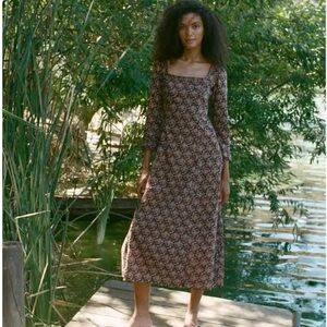 Doen Marisa Dress XS in Crème Forest Floral